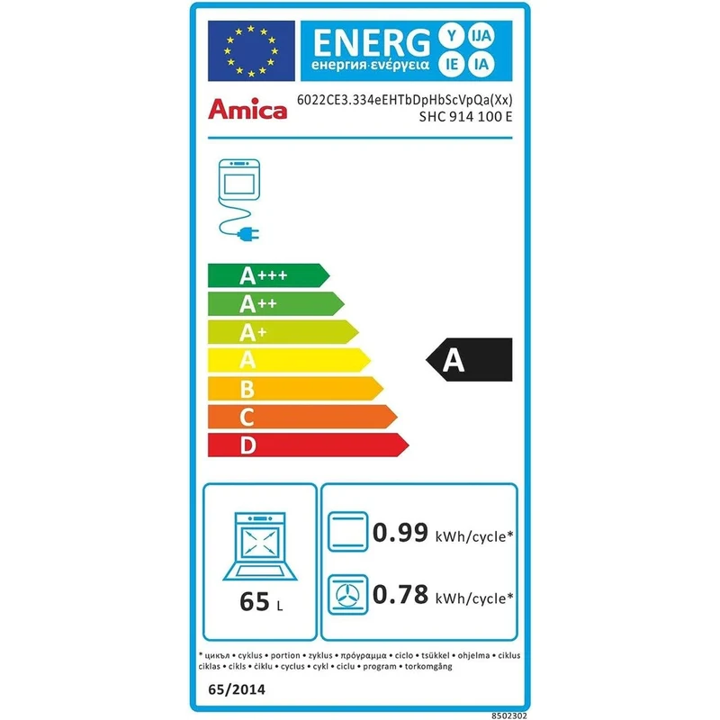Amica SHC 914 100 E Fine Design Standherd mit Glaskeramikkochfeld