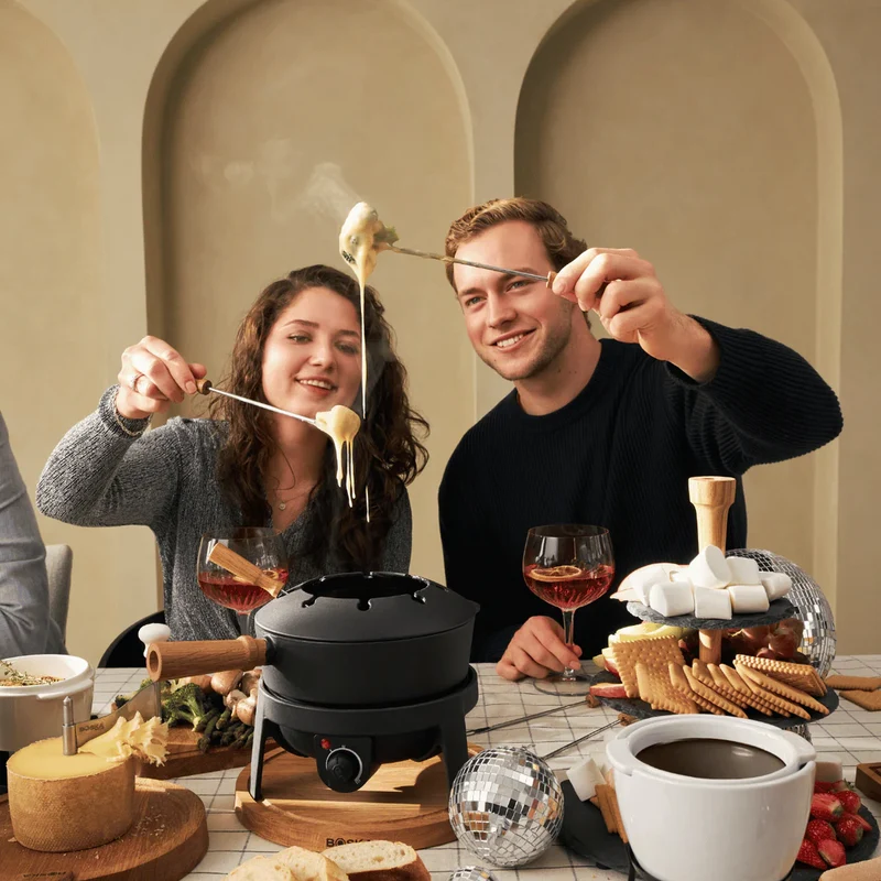 Boska Elektrisches Fondue-Set Pro 2,2 l für 8 Personen