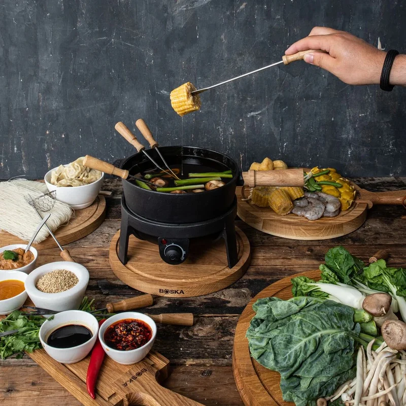 Boska Elektrisches Fondue-Set Pro 2,2 l für 8 Personen