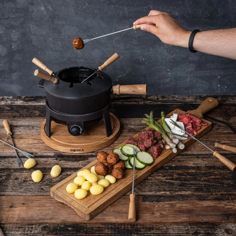 Boska Elektrisches Fondue-Set Pro 2,2 l für 8 Personen