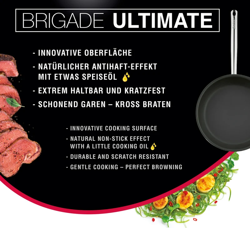 Bratpfanne XL hoch BRIGADE ULTIMATE 24 cm