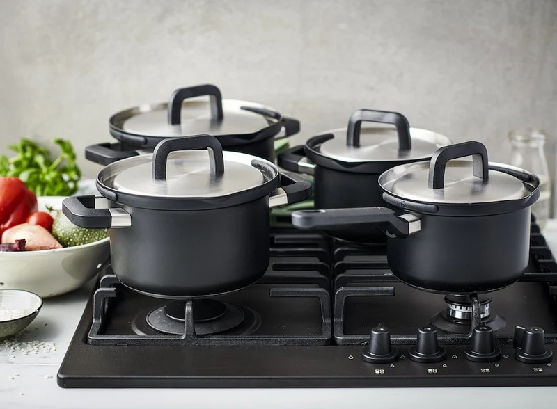 BK 4-teiliges Pfannenset „Flow Cool Black“