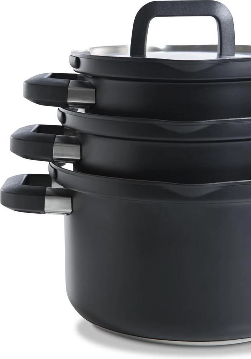 BK 4-teiliges Pfannenset „Flow Cool Black“