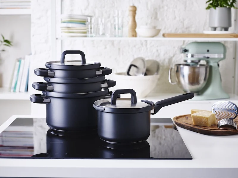 BK 4-teiliges Pfannenset „Flow Cool Black“