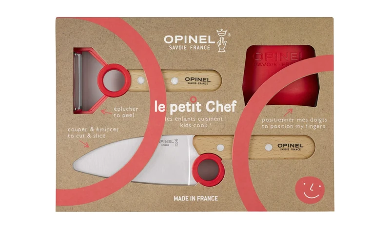 Opinel Kinder Kochmesser & Sparschäler 'Le Petit Chef Rot'