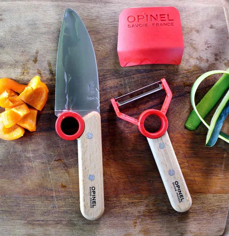 Opinel Kinder Kochmesser & Sparschäler 'Le Petit Chef Rot'