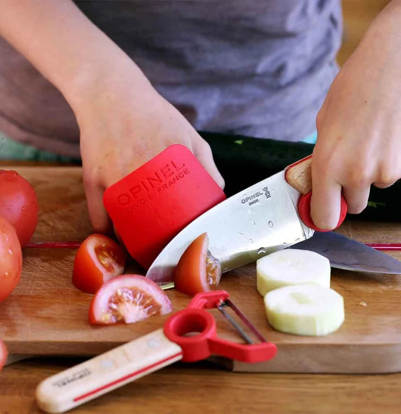 Opinel Kinder Kochmesser & Sparschäler 'Le Petit Chef Rot'
