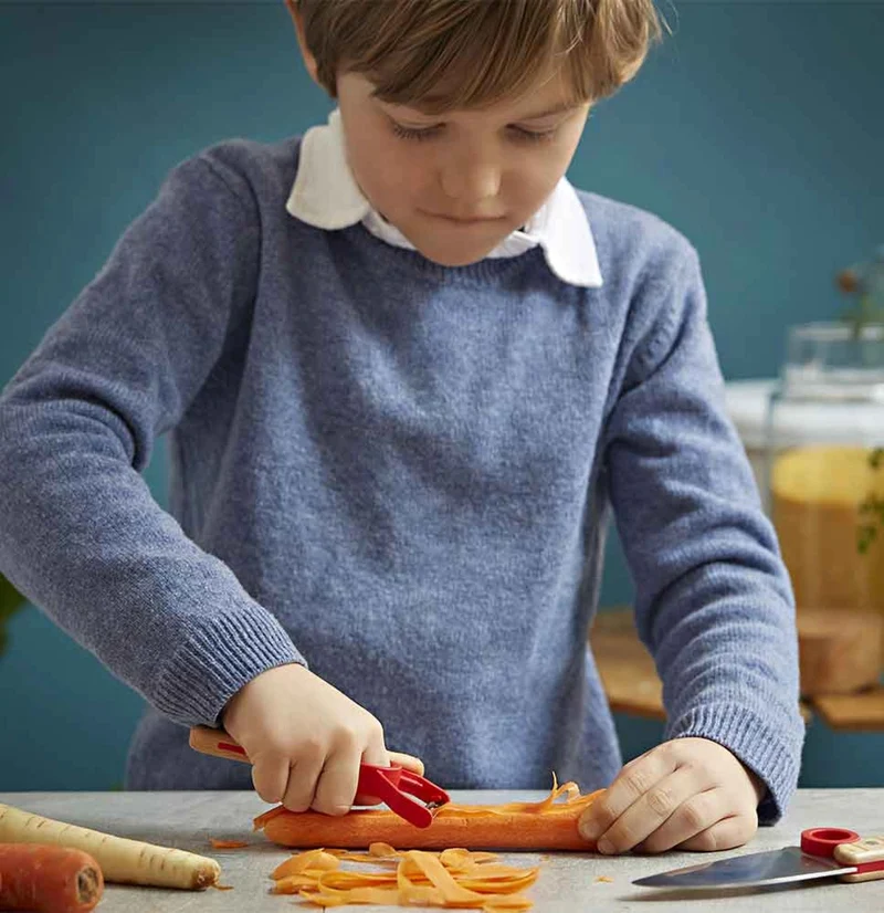 Opinel Kinder Kochmesser & Sparschäler 'Le Petit Chef Rot'