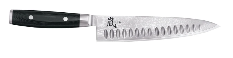 Yaxell Kochmesser mit Antihaft-Vertiefungen 20 cm 'Ran Damask'