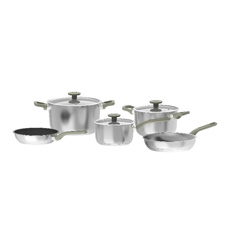 BergHOFF Batteria di Pentole 8 Pezzi Bolt in Acciaio Inox