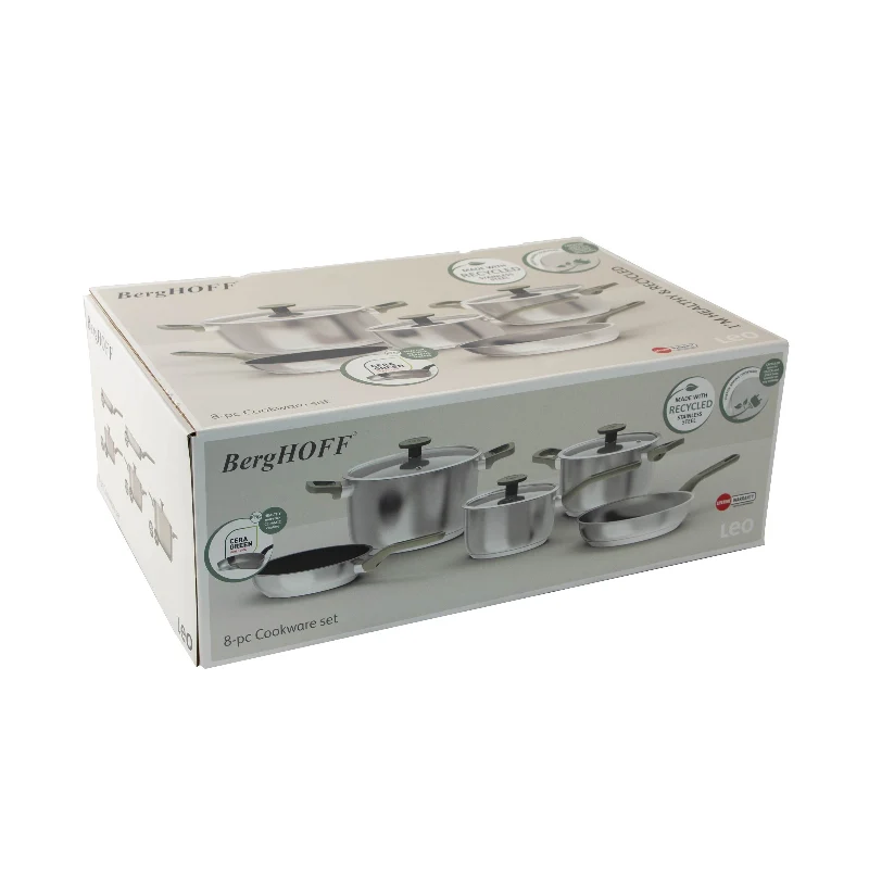 BergHOFF Batteria di Pentole 8 Pezzi Bolt in Acciaio Inox
