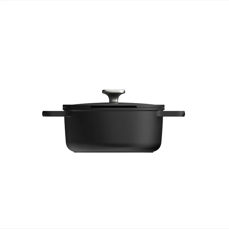 BergHOFF Casseruola Bassa Antiaderente con Coperchio D24 cm Leo Phantom