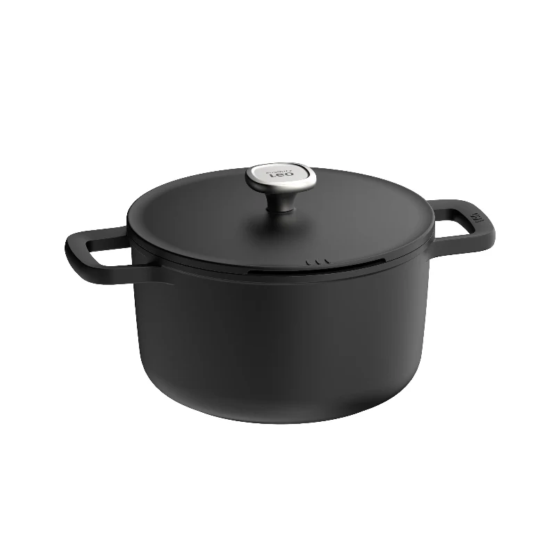 BergHOFF Casseruola Antiaderente con Coperchio D24 cm Leo Phantom