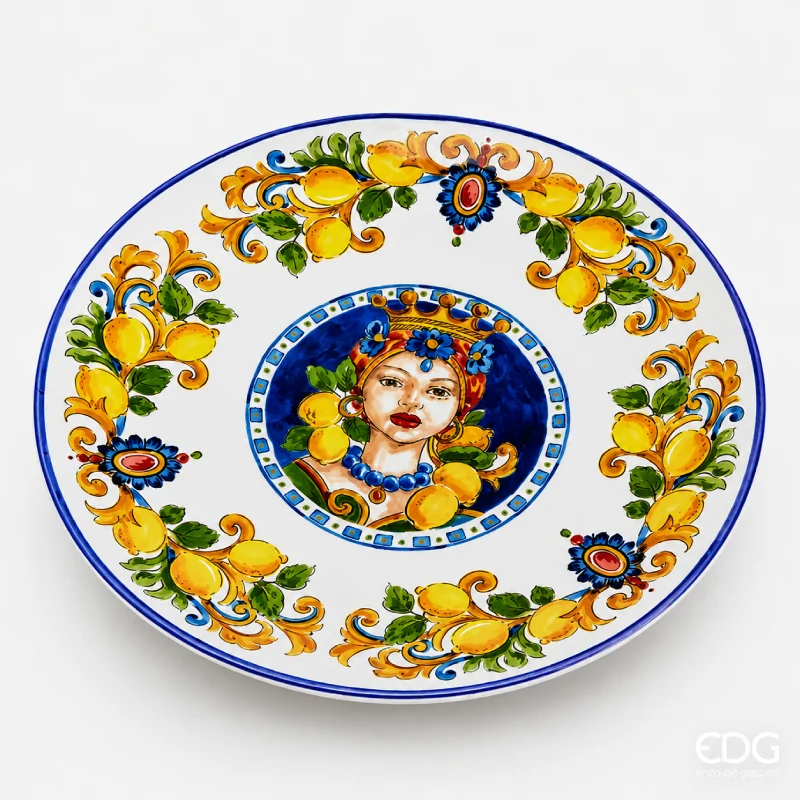 EDG Enzo De Gasperi Piatto Piano Donna Caltagirone D29