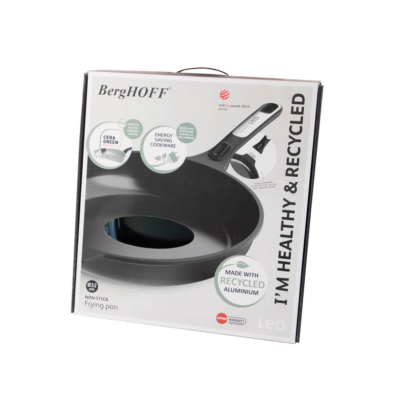 BergHOFF Padella Antiaderente con Manico Amobile Leo Phantom 32 cm