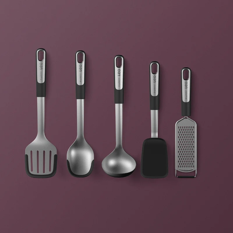 BergHOFF Paletta Forata Leo Graphite in Acciaio Inox