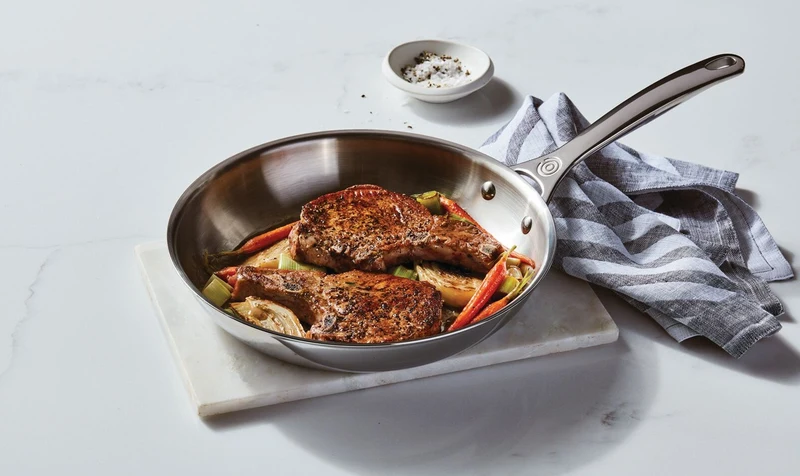 Le Creuset Bratpfanne „Stainless Steel Signature“