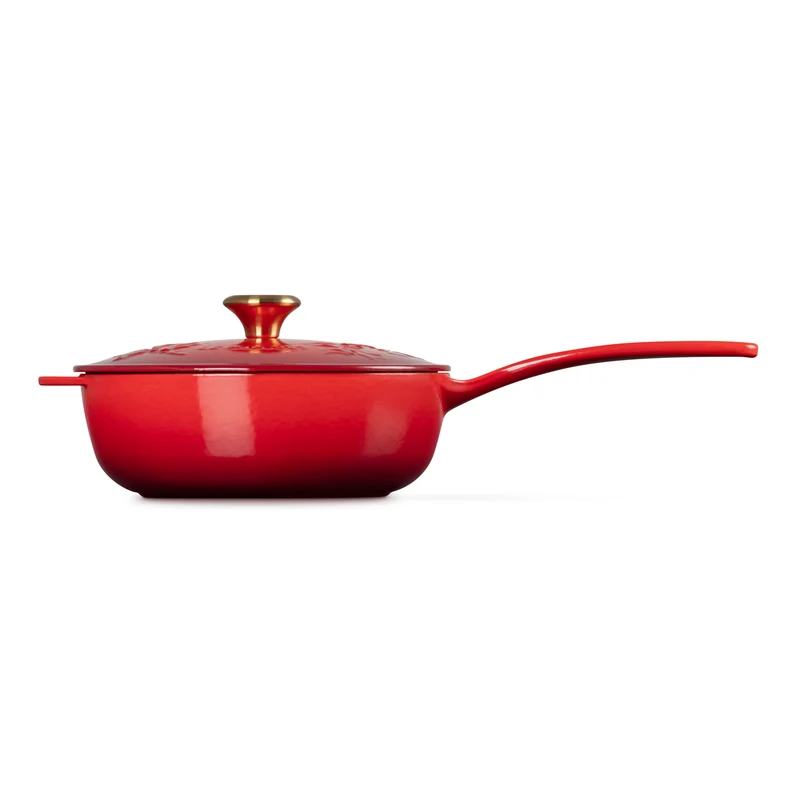 Le Creuset Steelpan 'Holly Cherry Red' Ø21cm / 2L