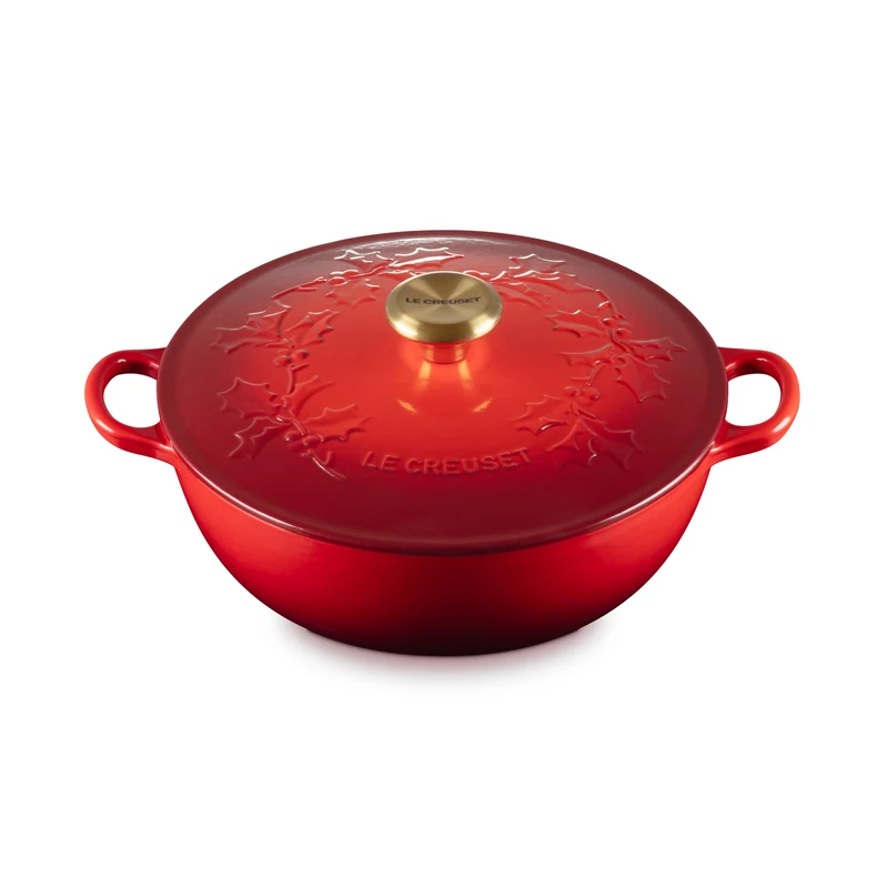 Le Creuset Marmite Schmortopf „Holly Cherry Red“ Ø 26 cm / 4,1 l