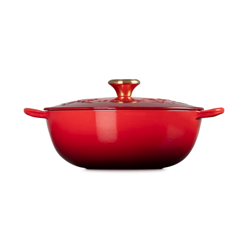 Le Creuset Marmite Schmortopf „Holly Cherry Red“ Ø 26 cm / 4,1 l