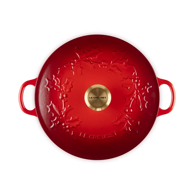 Le Creuset Marmite Schmortopf „Holly Cherry Red“ Ø 26 cm / 4,1 l