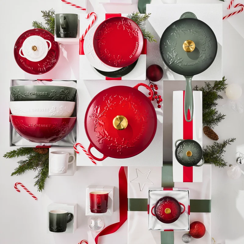 Le Creuset Marmite Schmortopf „Holly Cherry Red“ Ø 26 cm / 4,1 l