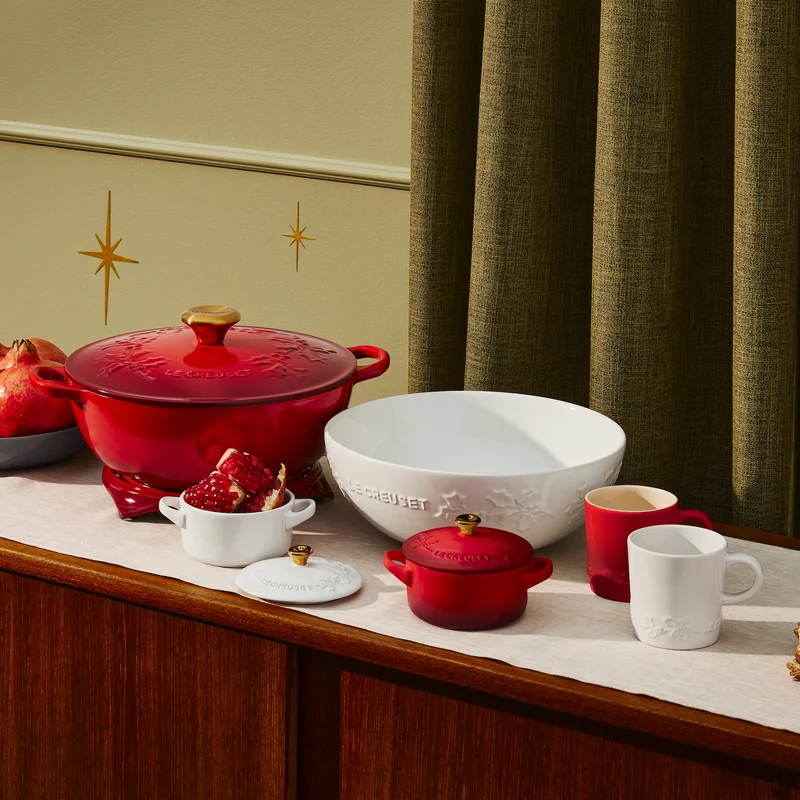 Le Creuset Marmite Schmortopf „Holly Cherry Red“ Ø 26 cm / 4,1 l