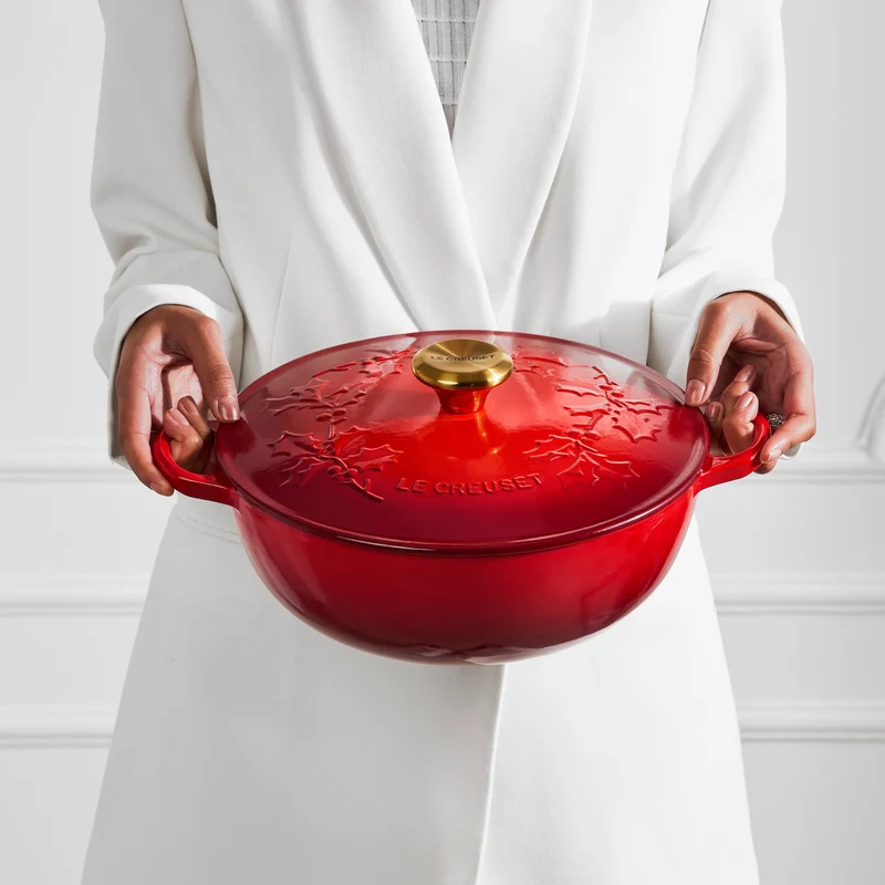 Le Creuset Marmite Schmortopf „Holly Cherry Red“ Ø 26 cm / 4,1 l
