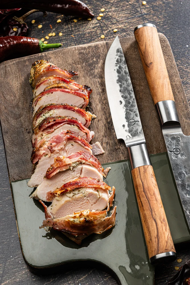 Geschmiedete Olivensteakmesser XXL