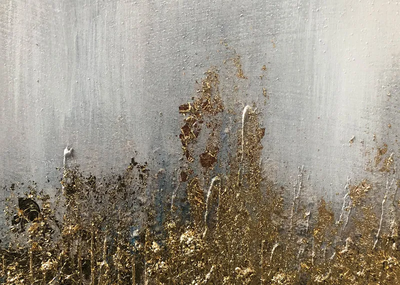 Agave Quadro Blue Art Dipinto A Mano 150x70 cm
