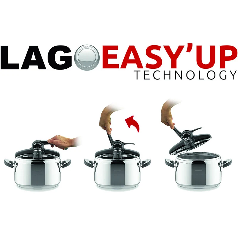 Lagostina Pentola a pressione Mia Lagoeasy'up 5/7 Litri