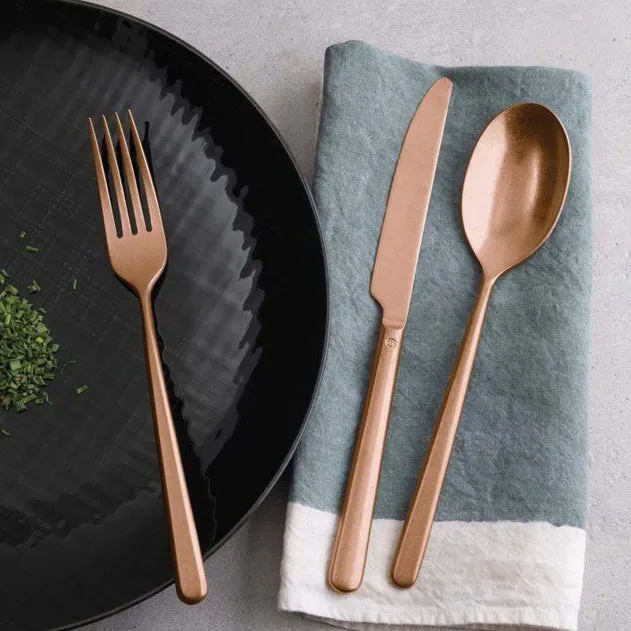 Sambonet Servizio Posate 24 pz Taste PVD Rame Vintage Copper