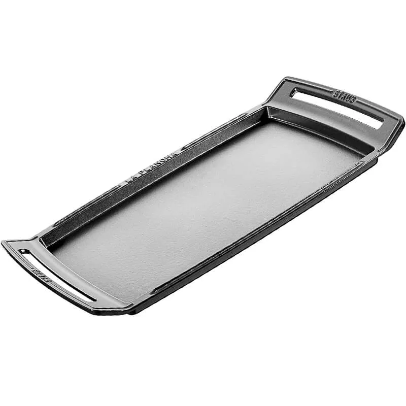 Staub Grill Piastra Liscia in Ghisa Nero 47 cm