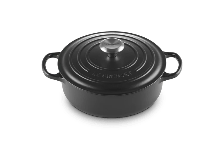 Le Creuset Flache Bratpfanne Signature „Matt Schwarz“ ø24cm / 3,1l