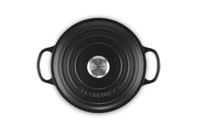 Le Creuset Flache Bratpfanne Signature „Matt Schwarz“ ø24cm / 3,1l