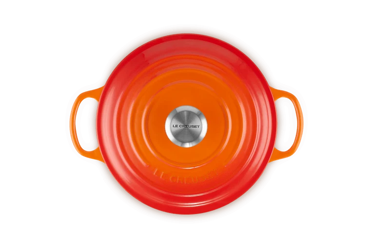 Le Creuset Flache Kasserolle Signature „Orangerot“ ø24cm / 3,1l