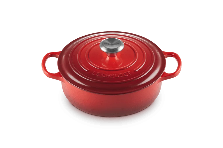 Le Creuset Flache Kasserolle Signature „Kirschrot“ Ø 24 cm / 3,1 l
