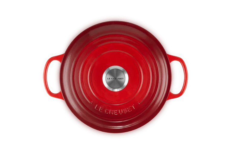 Le Creuset Flache Kasserolle Signature „Kirschrot“ Ø 24 cm / 3,1 l