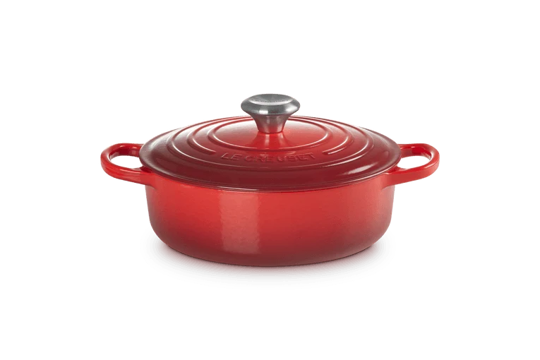 Le Creuset Flache Kasserolle Signature „Kirschrot“ Ø 24 cm / 3,1 l
