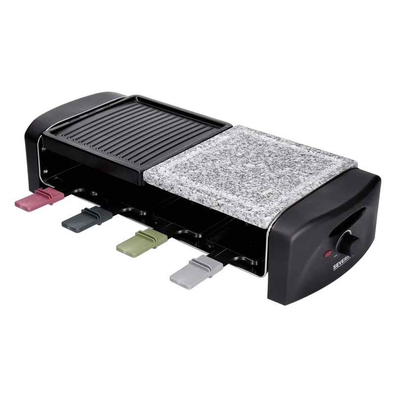 Severin Raclette Grill mit Naturgrillstein RG 9645