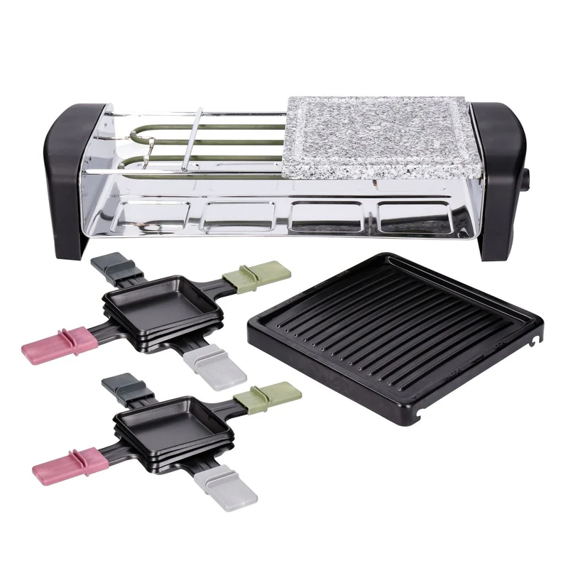 Severin Raclette Grill mit Naturgrillstein RG 9645