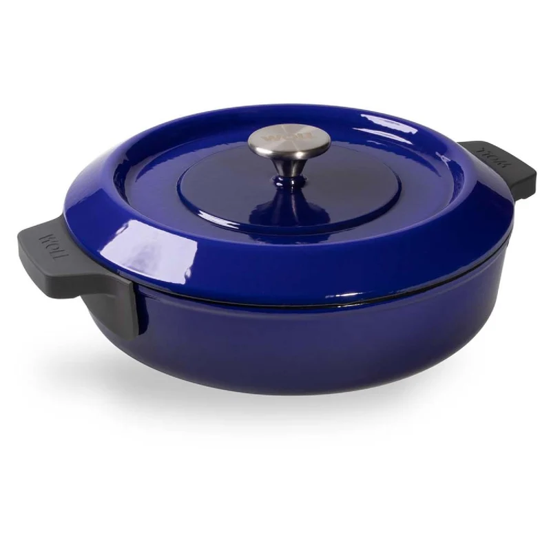 Woll, Iron, Kasserole mit Deckel, Cobalt Blue Ø 28 cm, 7 cm hoch, 3,7 Liter