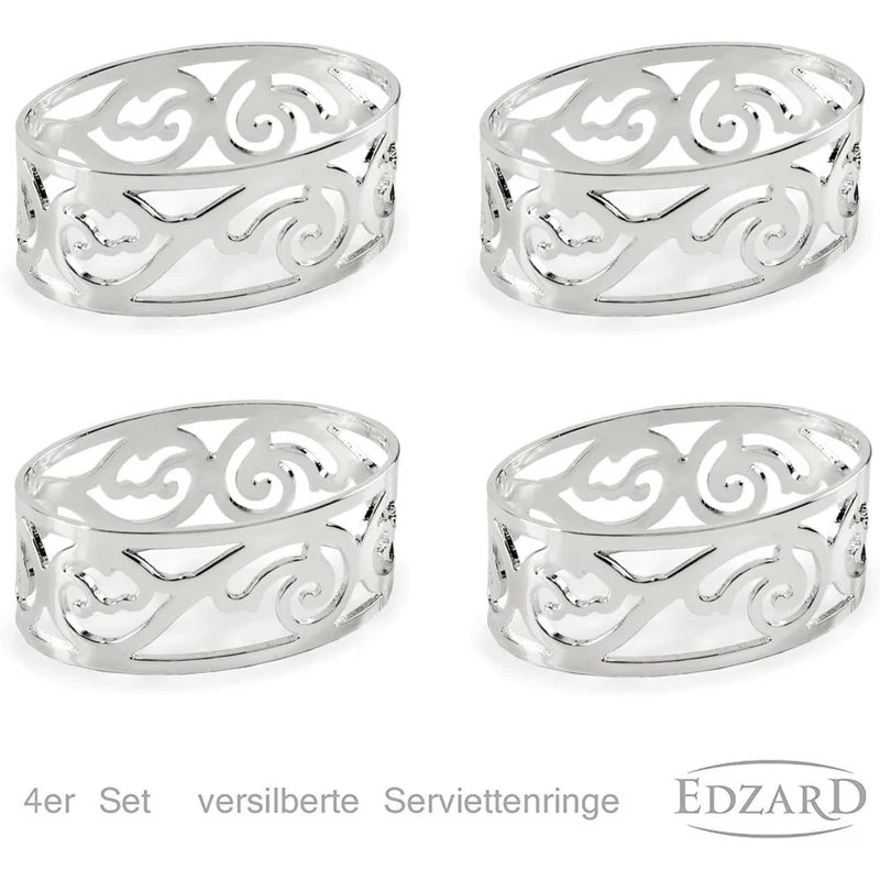 EDZARD Serviettenring Vita 4er Satz L 5 cm