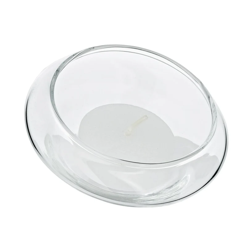 EDZARD Schwimm-Teelichthalter Iris 6er Satz H 4 cm