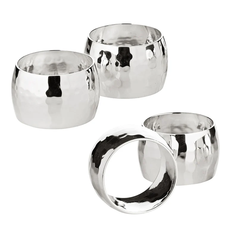 EDZARD Serviettenringe Flux 4er Set Ø 4cm