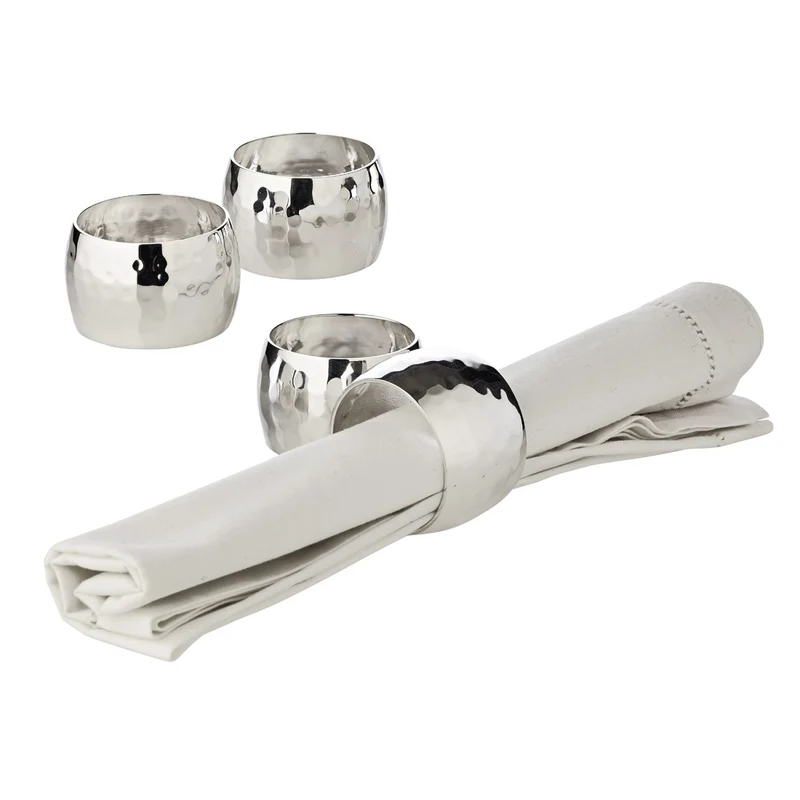 EDZARD Serviettenringe Flux 4er Set Ø 4cm