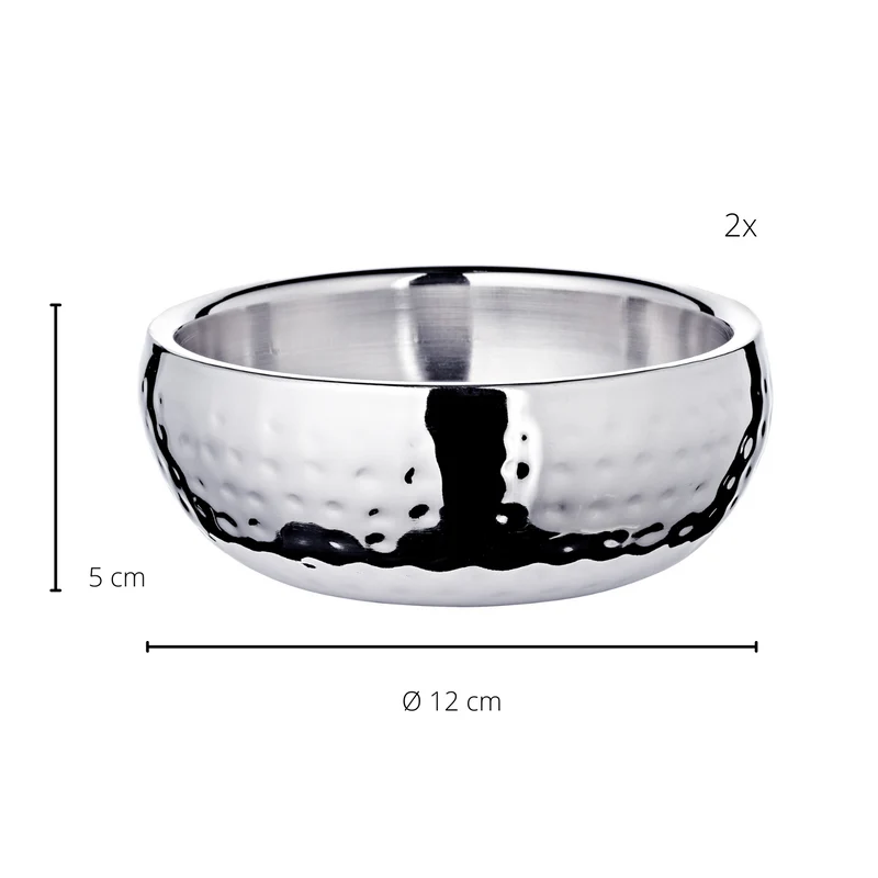 EDZARD Schale Pluto, 2er Set Ø 12 cm