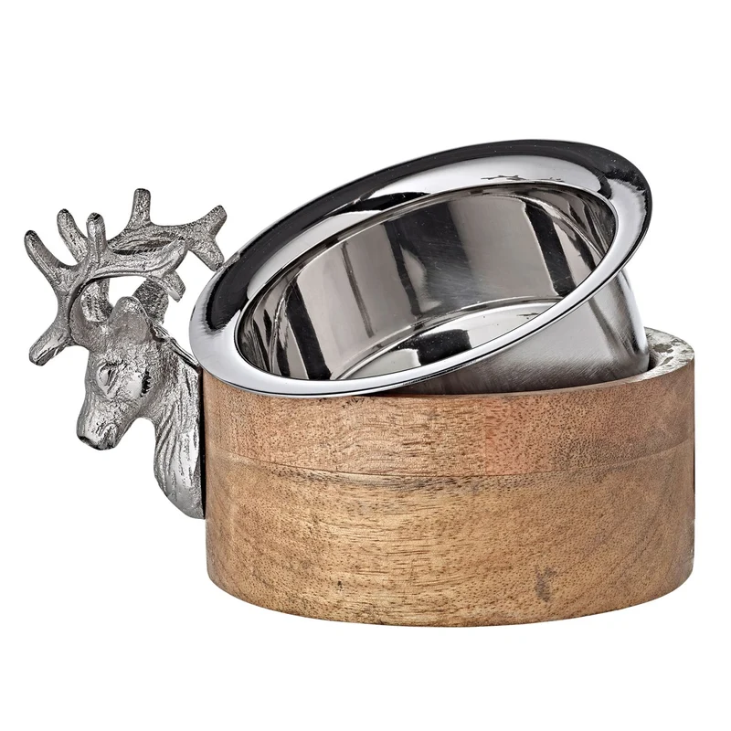 EDZARD Mangoholz Schale Vinedeer L 18 cm