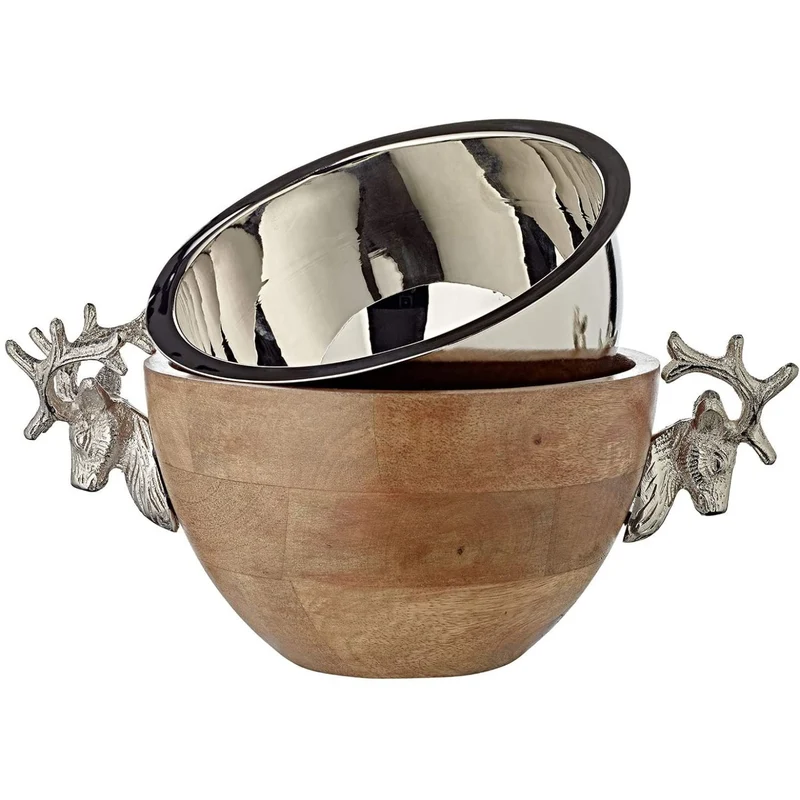 EDZARD Mangoholz Snackschale Jeff L 30 cm