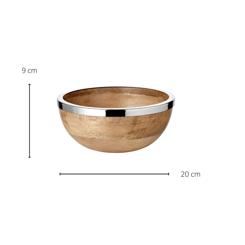 EDZARD Mangoholzschale Grace Ø 20 cm